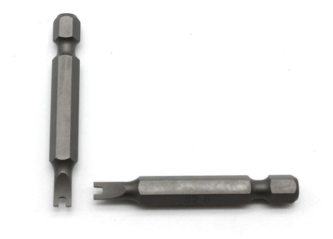 25 Piece Spanner Size Six Screwdriver Insert Bits Crafted From Hardened S2 Steel Impact Ready shown with different angles and hex shank.