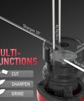 Electric TIG Tungsten Electrode Sharpener And Grinder For Welding showing multi-functional sharpening angles and cut-off slots