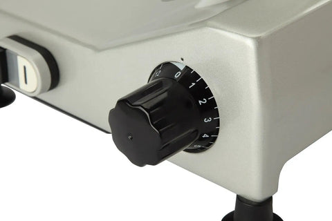 Knockout 240 Watt 10 Inch Electric Deli Slicer For Home Base Or Shop Slice Steak Cheese Peppers Flawless Zero Rust Chrome Blade Secure 24v Twin Light Toggle Straight Fire Kitchen Tool