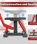 Side view of Beefy 1000 Lbs Hydraulic Dirt Bike Lift Stand with H-shaped base and hydraulic damper for minimal faults
