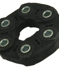 Driveshaft Flex Disc Replacement For OE Joint, Stops Clunking And Play, Tough Elastomer And Alloy Build, OE Size Fit For Proper Driveshaft Operation, Resists Heat And Vibration, 24 Month Unlimited Mileage Warranty black 6-bolt flex disc