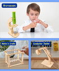 Child using Six In One STEM Kit For Kids With Hands On Experiments Like Hydraulic Excavator Newtons Cradle Space Model Conductor Tester
