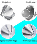 Comparison of single and double layer pour over stainless steel coffee dripper cone filter paperless reusable coffee filter for single to two cup makers.