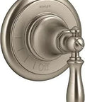 Artifacts Volume Valve Trim With Swing Lever Handle In Vibrant Brushed Bronze ADA Compliant Ergonomic Shower Control For MasterShower Valve Systems