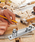 Pro Grade Beefy Heavy Duty Pivot Hinge For Wood Doors In 201 Stainless Steel Ultra Sleek Hidden Door Hardware With Invisible Mount Seamless Look Durable Construction For Modern Homes And High Traffic Rooms, wood door hinge close-up