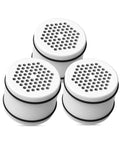 Three Premium Shower Head Water Filter Replacement Cartridges Featuring Advanced KDF Filtration Material Pack of 3