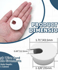 Killer White Desk Cable Grommet Kit, 5 Pack Wire Management Hole Covers, 1.38 inch diameter for tidy cable management.