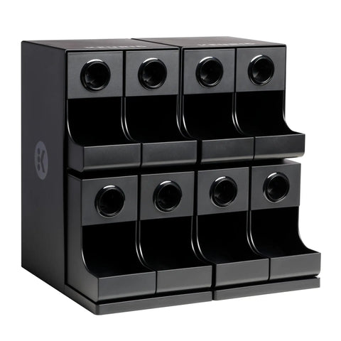 8 Count Modular Coffee Pod Merchandiser For Commercial Use - Slim, Gravity-Dispense Design with Easy Access for Pods