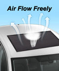Magnetic Sunroof Sunshade Mesh For Tesla Cybertruck 2023 To 2026 allowing airflow while blocking heat and bugs.
