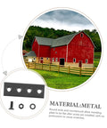 Sliding Barn Door Latch Lock Hardware Kit With Beefy Heavy Duty Track Connector And Fixing Bracket Set made of metal