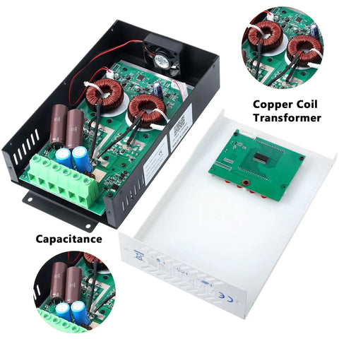 60A MPPT Solar Charge Controller 12V 24V 36V 48V With 160V PV Input LCD Display Four Stage Charging internal components