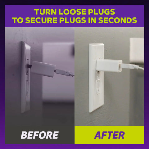 Loose Outlet Plug Fix Kit 10 Pack Keeps Plugs From Falling Out And Prevents Unplugging, Clear Plastic Outlet Inserts That Secure Loose Plugs And Save You Money On Electricians With A Quick Install