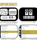 Connection setup instructions for Dope Wireless Karaoke Microphone Mixer System With HD Audio Return Channel Optical Toslink AUX Bluetooth HDMI In Out TV ARC For Smart TV Media Box PC Soundbar Receiver displayed.