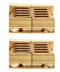 Set of 2 hidden copper hinges for DIY furniture projects