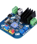 Beefy High Power Servo Control Board 12V To 24V For Remote Control Systems, 180 Kg.Cm Torque, 300 Degree Rotation, Stays Strong Under Load, Ideal For Robotic Projects, DIY RC Builds, And Heavy Duty Motion Control, blue PCB with heat sink and terminal blocks