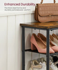 Solid Multi Tier Shoe Rack Storage Organizer Holds Twelve To Sixteen Pairs With Reinforced Steel Frame And Durable Fabric Shelves, showcasing pink heels and sporty shoes.