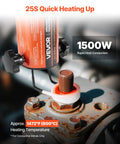 Induction Heater Bolt Removal Kit 1500W 110V Magnetic Induction Heating Tool for rusted screw with heating coil visible