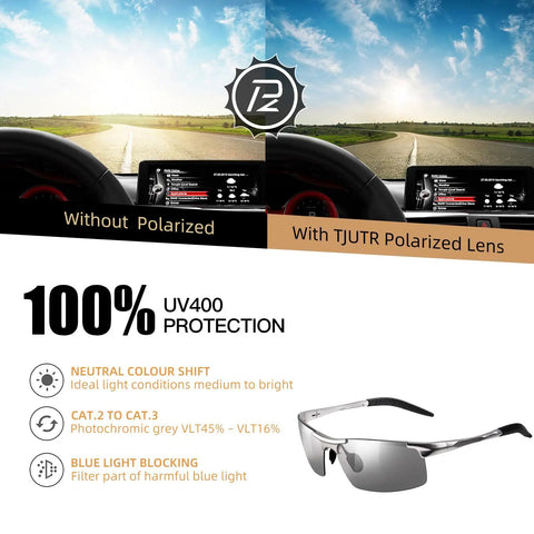 Next Level Hella Comfortable Photochromic Sunglasses For Men Game Changing Day And Night Auto Darkening Driving Glasses With Z87 Certified Safety Rating And Premium Anti Glare Lens Technology For Supreme Road Visibility And Crystal Clear Vision All Day
