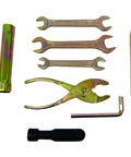 7 Piece Universal Motorcycle Repair Tool Kit With Travel Bag Ride Ready On The Go Gear For Most Bike Models assortment view