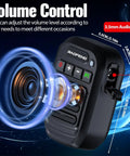 Waterproof Float Wireless Mic For Ham Radios 2 Pin Shoulder Speaker Microphone with volume control and 3.5mm jack.