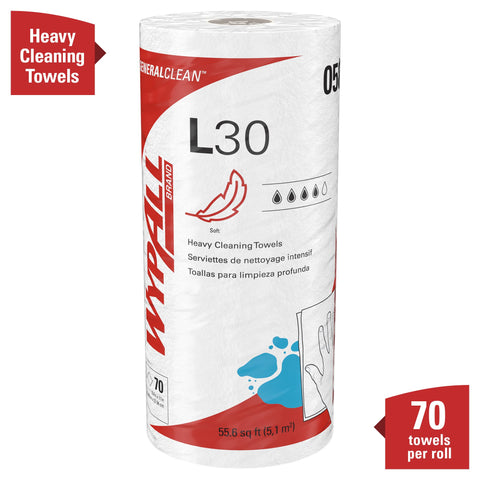 GeneralClean L30 Cloths Heavy Duty Cleaning Wipes Bulk White Wipers For Light To Medium Duty Cleanup Soft Yet Durable Towel Like Paper Towels