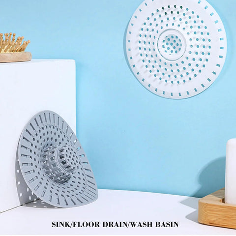 Top Shelf Silicone Hair Catcher For Bathtubs And Showers Blocks Debris With Ease No Sweat Quick Pull Setup Fully Reusable on display.