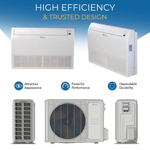 Built Different Pro Grade Floor And Ceiling Mount Mini Split AC Heat Pump 24000 Btu DC Inverter System Delivering Sweet Temperature Control And Serious Energy Savings Year Round