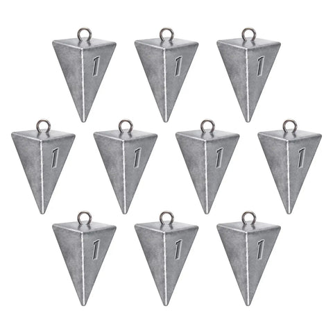 Heavy Duty Pyramid Sinker Fishing Weights Lead Sinker For Saltwater And Freshwater Anti Corrosion Design That Sinks Fast Perfect For Ocean Surf Fishing Gear Catfish Tackle 1 Oz