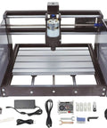 CNC Router Kit With 3 Axis GRBL Control For Engraving Milling And Cutting On Plastic Wood Acrylic PVC And PCB, Aluminum Frame, 300x180x45mm Working Area, DIY Desktop Router Machine For Hobbyists And Makers