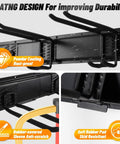 Garage Storage System With Wall Mount Tool Organizer And Heavy Duty Metal Hooks 420 Lb Capacity 32 Inch And 48 Inch Tracks