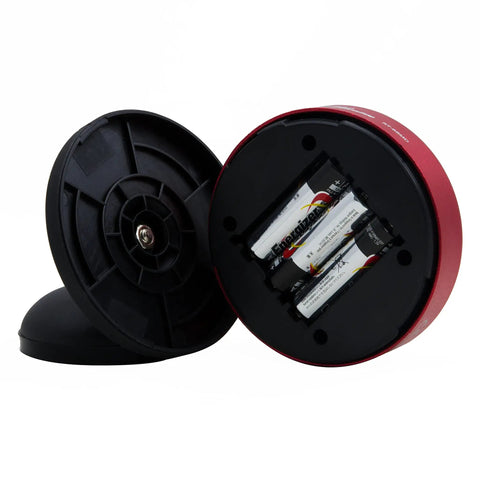 Back view of Rotating Magnetic Work Light With Six SMD LEDs 375 Lumens showing battery compartment and magnetic base.