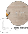 Two Pack Sturdy Plastic Capsule Vending Machine Repair Parts With Easy Installation And Quick Replacement For Capsule Dispenser Maintenance And Replacement In Home Office Or Small Business Setups, transparent L-shaped parts