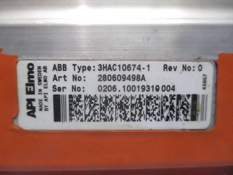 3HAC10674-1 AC Servo Motor With Tamagawa Encoder For ABB Robotics, Beefed-Up Torque Control, High-Precision Industrial Servo Replacement, Rev 0, Smartsyn TS2640N141E172 Compatible label