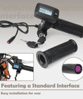 48V Throttle With M Key Button Replacement for Tutti Soleil 01 showing grip and digital display