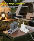 3 In 1 Drone Battery Charging Hub With LCD Display For Mini 5 Pro Fast USB PD 65W Charging Station in a camping setup