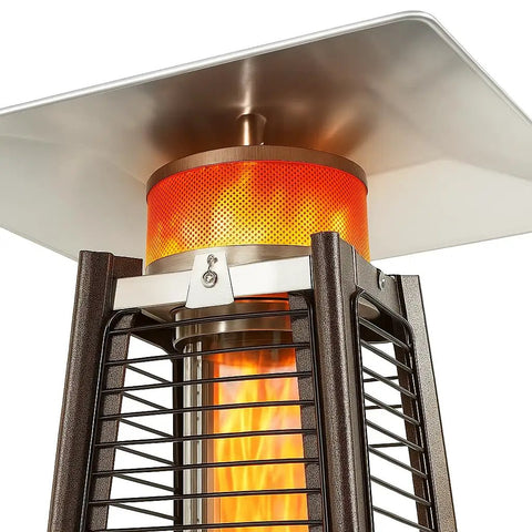 Pro Grade GSH Pyramid Patio Heater Reflector Shield OEM Replacement For Glass Tube Heaters Stainless Steel Top Plate