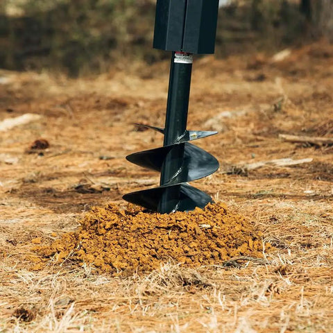 9 Inch Auger Bit For 3 Point Post Hole Digger With Fishtail Point HD Steel Digging Bit Only 24 Inch Drilling Depth in ground