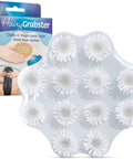Straight Up Genius Hair Catcher And Drain Stopper For Shower Or Tub keeps pipes smooth, white polypropylene design trap loose hair.