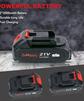 Powerful 21V Li-ion battery for 21V Cordless Drill Set With Dual Batteries And Charger, durable long life and fast charging