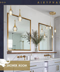3 Light Gold Pendant Light Fixture With Dimmable LED Teardrop Crystal Cluster For Kitchen Island Dining Room Hallway And Bathroom 15W 3000K