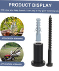 4 Sets Sliding Barn Door Hardware Kit With Carbon Steel Spacers, Track Connectors, And Wall Spacers For Secure, Smooth Mounting