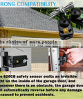 Upgraded 820CB Garage Door Sensor Kit With Bracket For LiftMaster Chamberlain Craftsman Openers After 1997 Replacement 41A5034