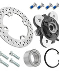 Top Shelf Front Wheel Hub Bearing Kit With Studs Brake Rotor For Polaris Ranger 900 1000 Pro Xd Models, includes rotor and bearings.