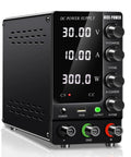 Variable DC Power Supply 30V 10A Benchtop Pro-Grade Regulated Switching Power Supply With On Off Output Switch High Precision 4-Digit LED Display USB 5V 2A Port For Lab Prototyping And DIY Electronics front view with controls visible