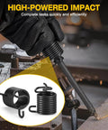 Backyard Boss Shake N Break Air Hammer Adapter in use, showcasing the steel body and shank for heavy duty tasks.