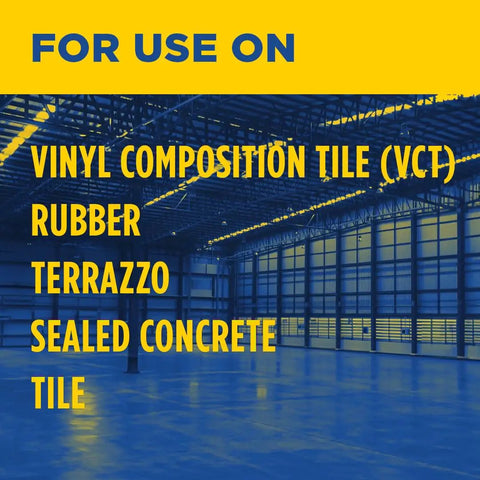 Top Tier High Traffic Floor Polish In A Five Gallon Pail Brings Slick Commercial Shine for vinyl composition tile and rubber.