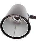 Close-up of the Ultra Bright LED Desk Lamp, focusing on the cool-touch double-wall shade and conical reflector, black finish.