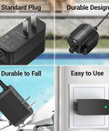 Replacement Charger Cord For Cordless Pool Vacuum Systems, Plug And Play Power Adapter, multiple views and features