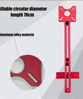 Built Tough Three In One Router Milling Groove Bracket With Smooth Slide Jig Templates And Flip Board Featuring Heavy Duty Aluminum Alloy Construction and Self Centering Punch for Zero Hassle Carpentry, 70cm length.