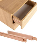 Rock Solid 6 Pack 15.7 Inch Wooden Drawer Slides Bottom Mount Undermount Dovetail Build showing wooden drawer and glides for cabinet upgrade.